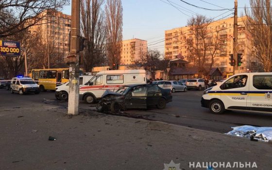 Опубликовано видео первых секунд после ДТП на поселке Котовского, в котором погиб военнослужащий «фото»
