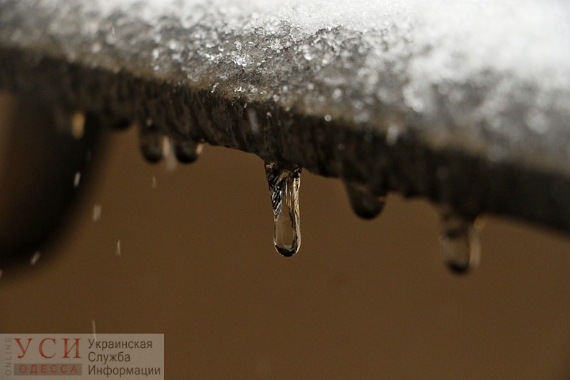 В Одессе завтра прогнозируют мокрый снег и желтый уровень опасности «фото»