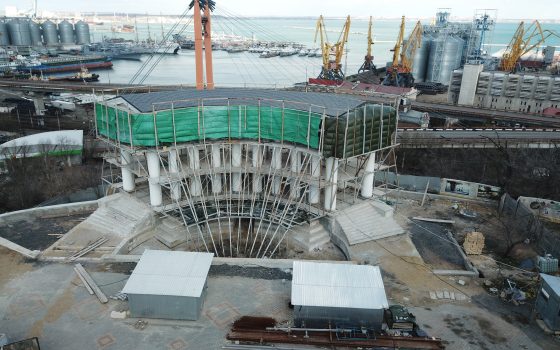 Ротонду Воронцовского дворца продолжили реконструировать (фото) usionline.com Ротонду Воронцовского дворца продолжили реконструировать (фото) «фото»