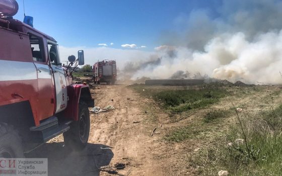 Пожар на Таировском кладбище: горит свалка (фото) «фото»