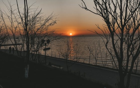 Утро после выборов: золотой весенний рассвет взошел над морем (фото, видео) «фото»