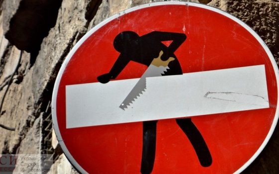 На объездной дороге возле Рени спилили деревья и украли дорожные знаки (фото) «фото»