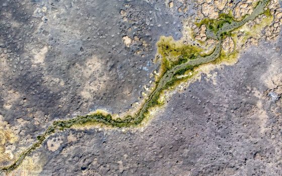 Космические пейзажи: одесский фотограф сфотографировал Куяльник с высоты полета «фото»