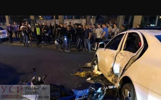 Появилось видео резонансного ДТП с мотоциклом на Среднефонтанской (видео) «фото»