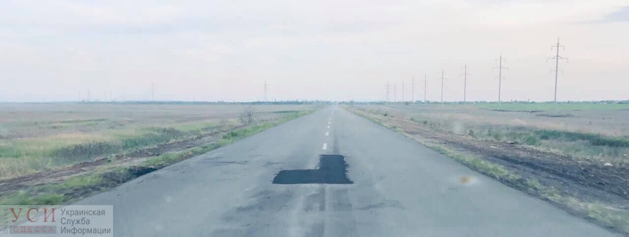 Отремонтированный участок трассы в Килийском районе уже латают, обвиняя во всем фуры (фото) «фото»