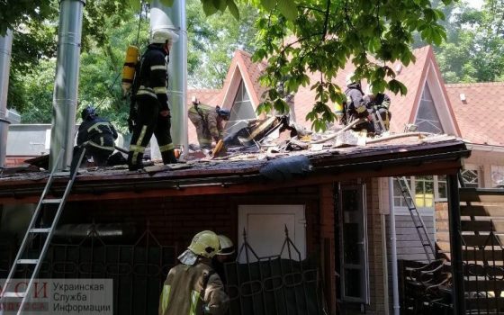 На Таирова горел ресторан «фото»