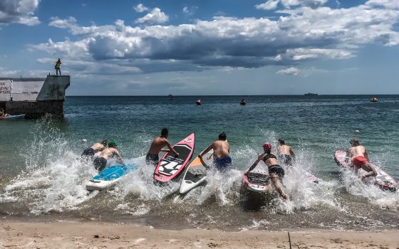 Одесситы массово заплыли на каяках и установили рекорд (фоторепортаж) «фото»
