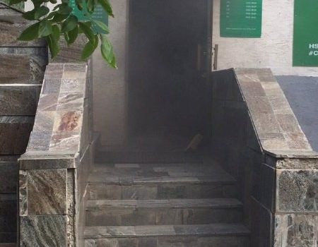 В Управлении патрульной полиции на Королева произошел пожар (видео) ОБНОВЛЕНО «фото»