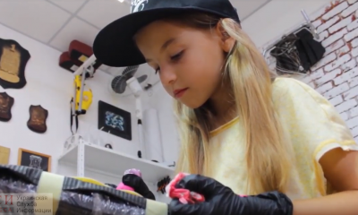 Семилетняя девочка из Одессы стала самым юным тату-мастером Украины (видео) «фото»