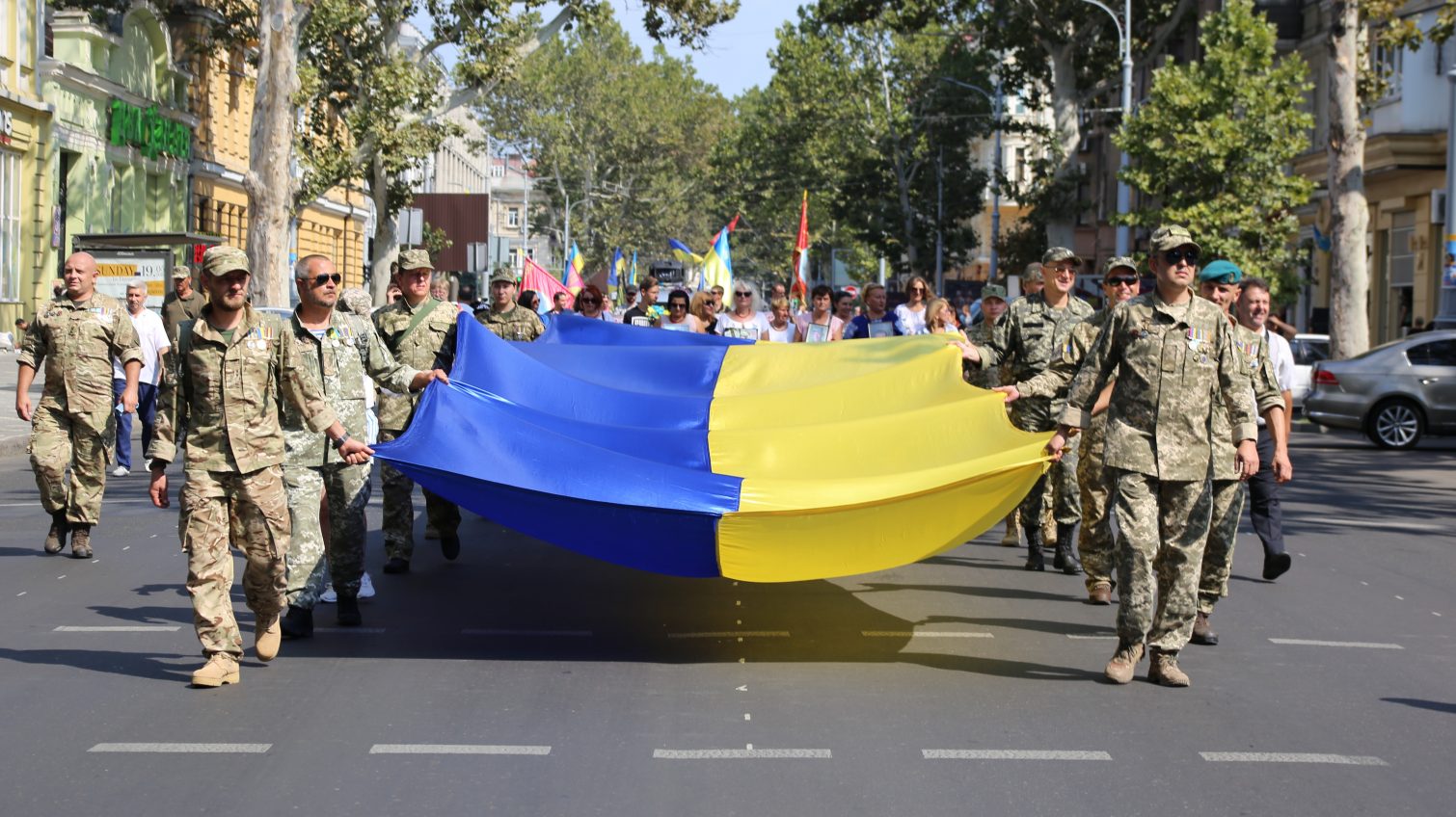 В честь Дня Независимости в Одессе прошел Марш патриотов и защитников Украины (фоторепортаж) «фото»