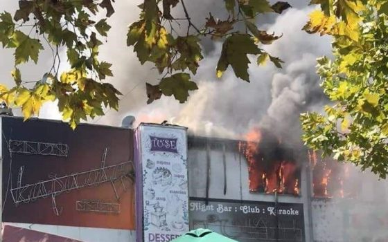 В Черноморске горит детский развлекательный центр (фото, видео) ОБНОВЛЯЕТСЯ «фото»