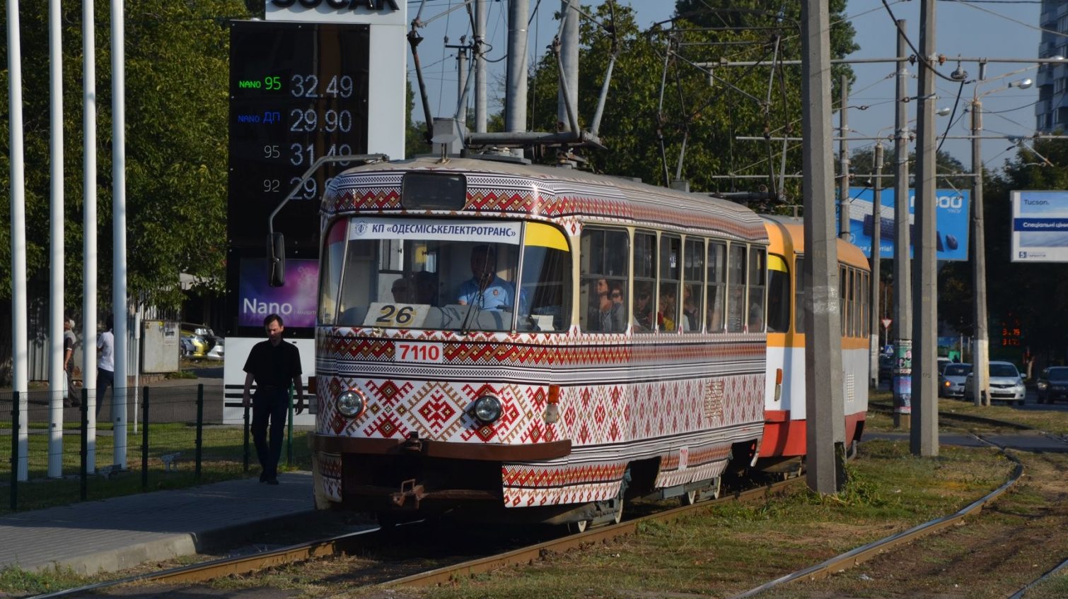 В Одессе на маршруты снова вышли спаренные трамваи (фото) «фото»