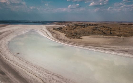 Одесское “Мертвое море”: красота лимана Куяльник с высоты (фоторепортаж) «фото»