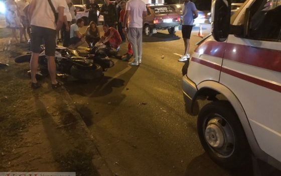 На перекрестке Люстдорфской дороги произошло ДТП с участием мотоциклиста (фото) «фото»