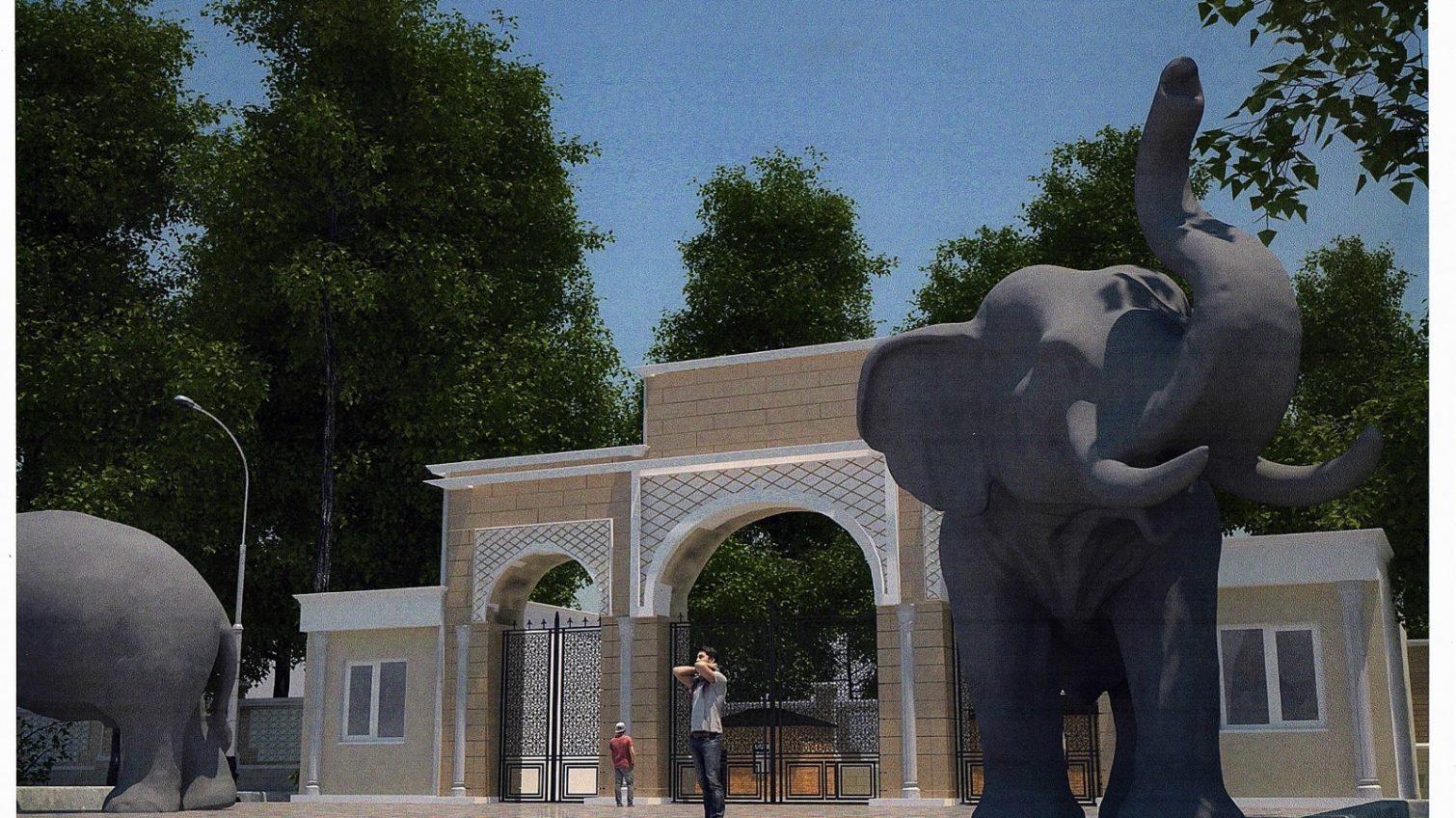 В Одесском зоопарке появится новый вход – возле него установят огромные скульптуры слонов (фото) «фото»
