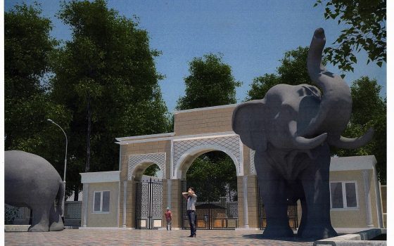 В Одесском зоопарке появится новый вход – возле него установят огромные скульптуры слонов (фото) «фото»