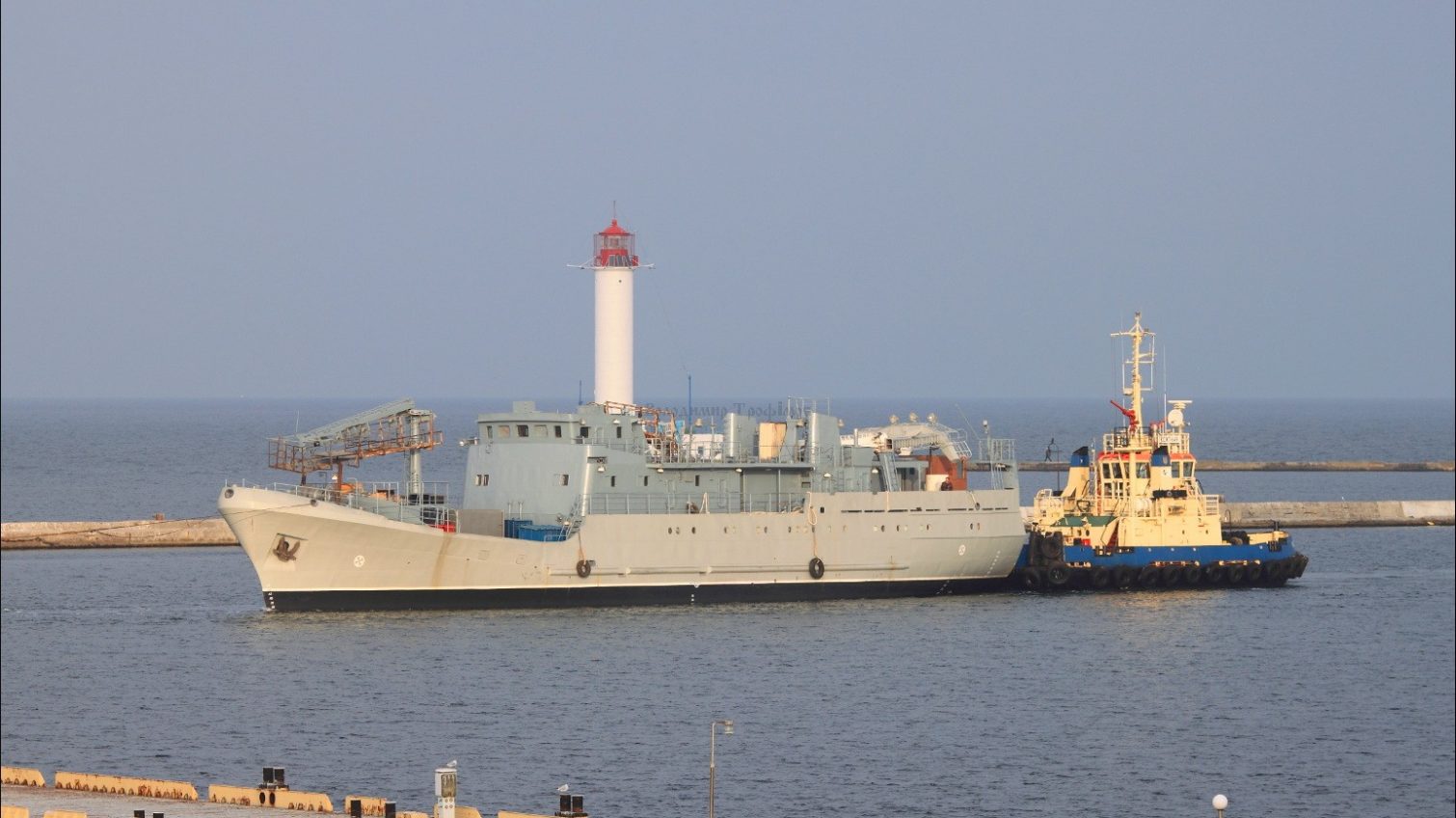 Корабль-разведчик прибыл в Одессу: здесь его достроят и передадут ВМСУ (фото) «фото»