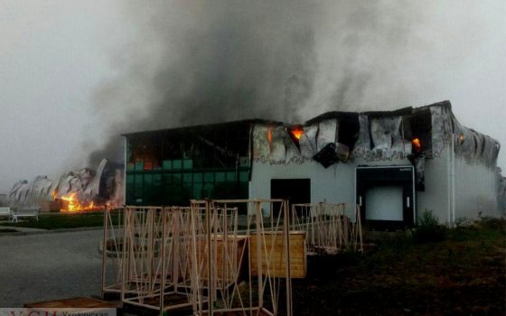 Масштабный пожар: в Раздельнянском районе горит предприятие по переработке чеснока (фото) ОБНОВЛЕНО «фото»