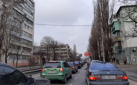 Одессу сковали предпраздничные пробки (карта) «фото»