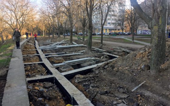 Ремонт бульвара Жванецкого: общественников возмутили странные конструкции, а в мэрии говорят, что все по плану «фото»