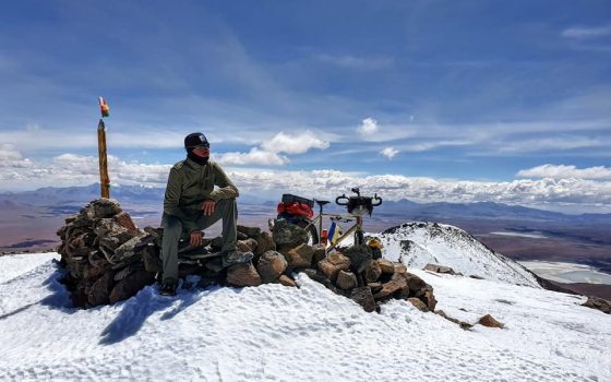 Одесский путешественник в Боливии поднялся на велосипеде на вулкан высотой 6 километров (фото) usionline.com Одесский путешественник в Боливии поднялся на велосипеде на вулкан высотой 6 километров (фото) «фото»