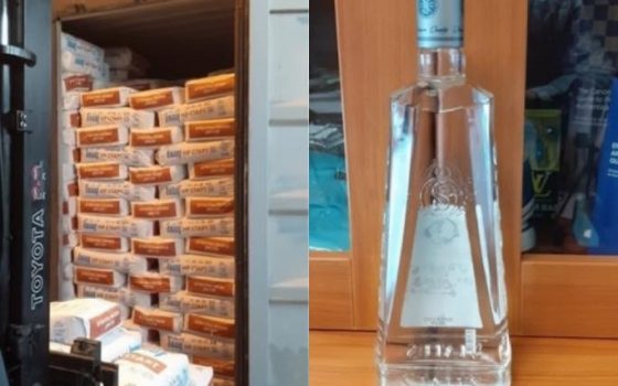 На Мальте в мешках с гипсом нашли больше 9 тысяч бутылок контрабандной водки из Одессы «фото»