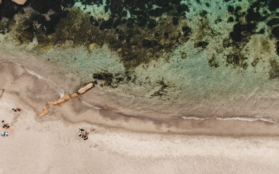 Морская глубина: подводные оттенки стихии (аэросъемка) «фото»