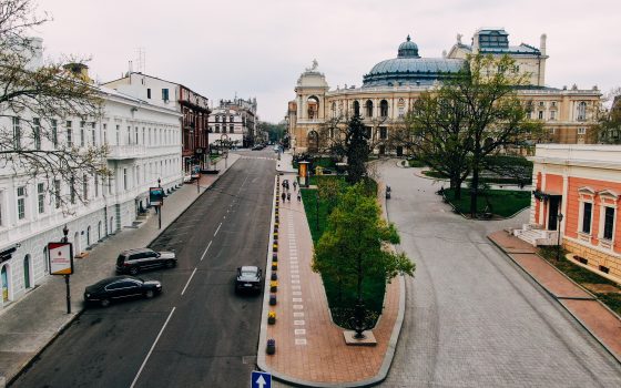 Карантин в Одессе: накануне Пасхи центр опустел (аэросъемка) «фото»