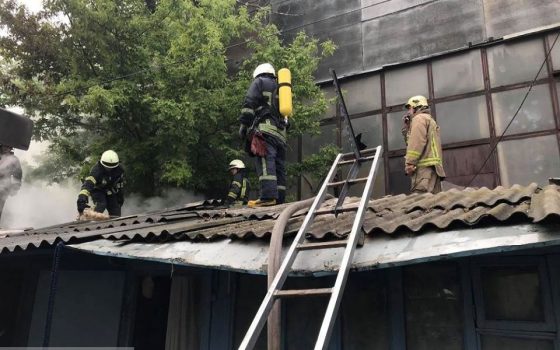 В Малиновском районе горел жилой дом (фото) «фото»