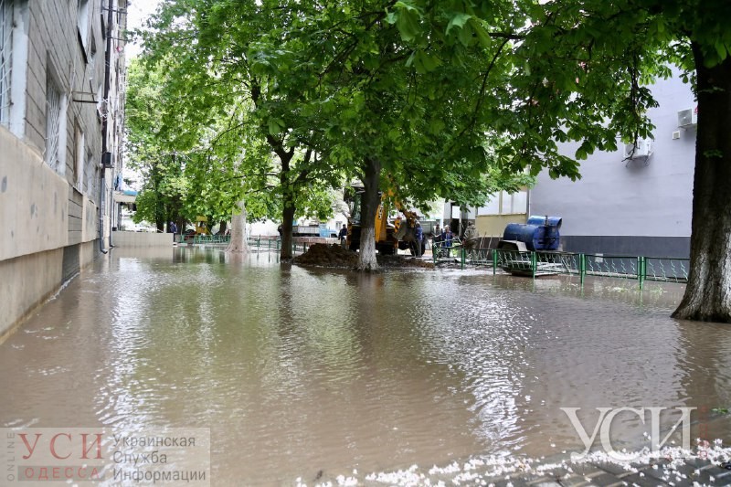 Возле рынка “Черемушки” прорвало водопровод: на Героев Крут отключили воду (фото) «фото»