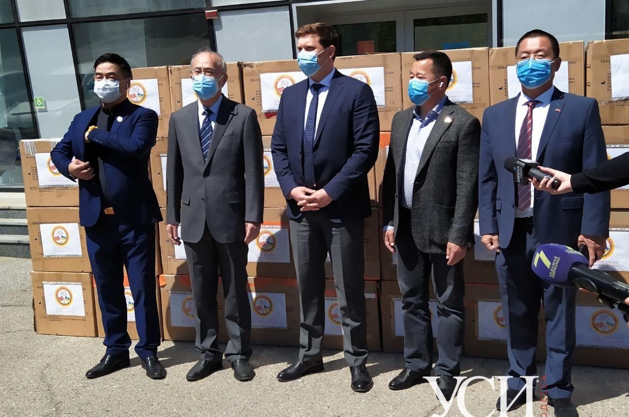 Одесская область получила 90 тысяч медицинских масок от китайских бизнесменов (фото) «фото»
