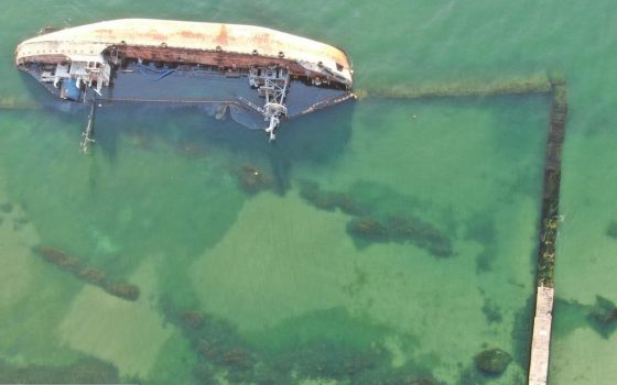 Прокуратура расследует разлив топлива из танкера Delfi, – в мэрии говорят, что сейчас вода безопасна «фото»