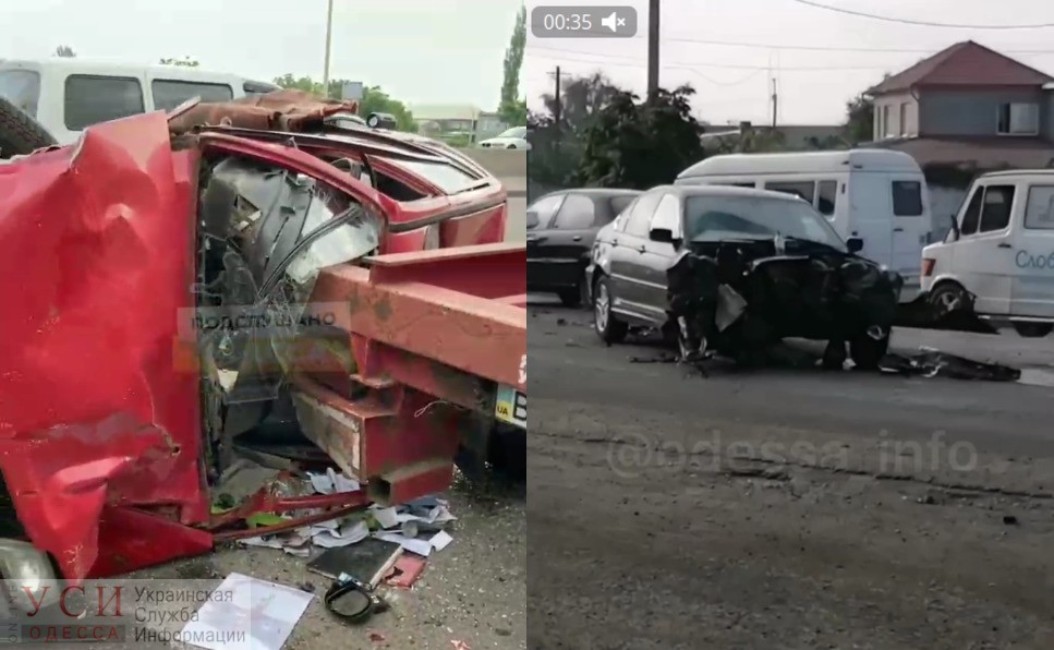 Под Одессой – две пьяных аварии: водители легковушек протаранили фуры (видео) ОБНОВЛЕНО «фото»