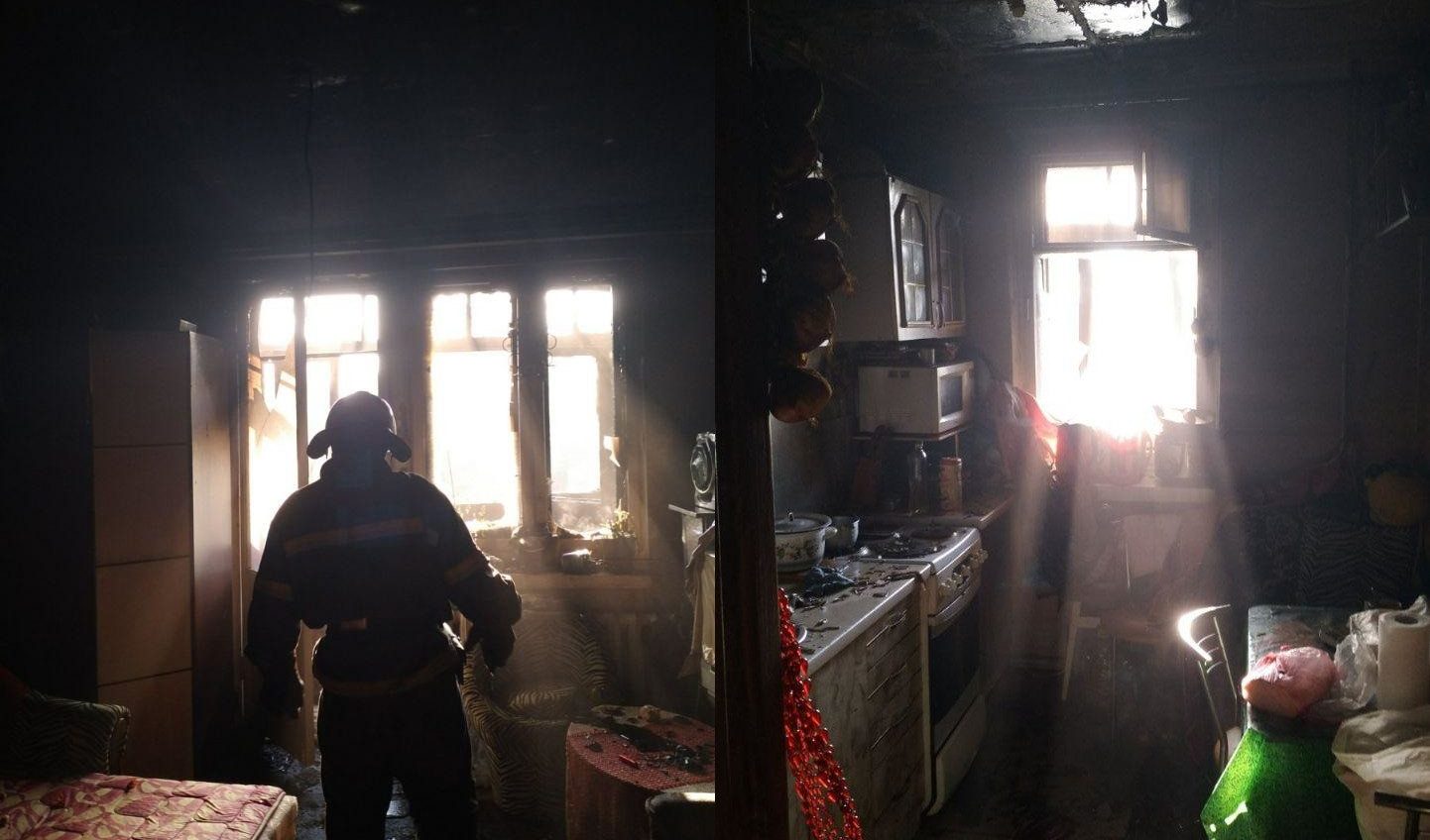 Пожар в Черноморске: хозяина спасли (фото) «фото»