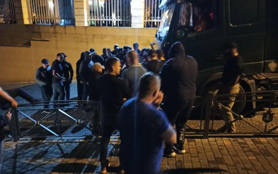 На Трассе здоровья строительная техника прорвалась к запрещенной стройке, началась драка (трансляция, фото, видео) «фото»