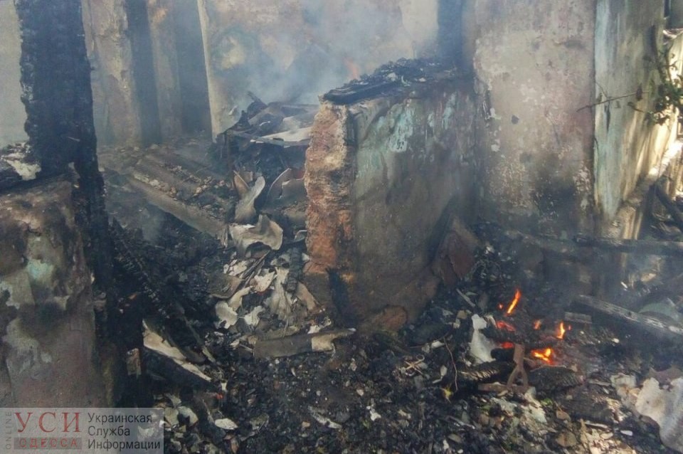 Под Одессой от костра загорелся дом (фото) «фото»