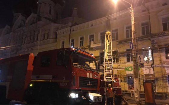 Ночью горел памятник архитектуры на Пантелеймоновской (фото) «фото»