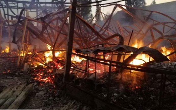 В Затоке горели две базы отдыха – пострадал отдыхающий (фото) «фото»