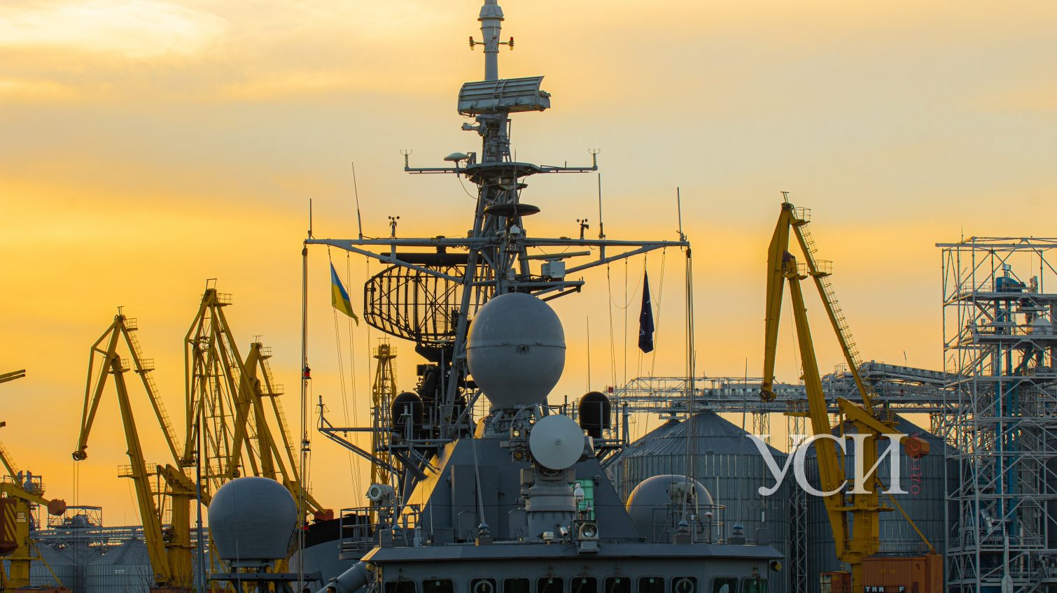 Одесский порт: эскадра НАТО на закате (фоторепортаж) «фото»