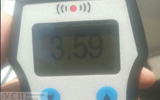 Одессит надышал в драгер на 3,59 промилле, установив новый рекорд «фото»