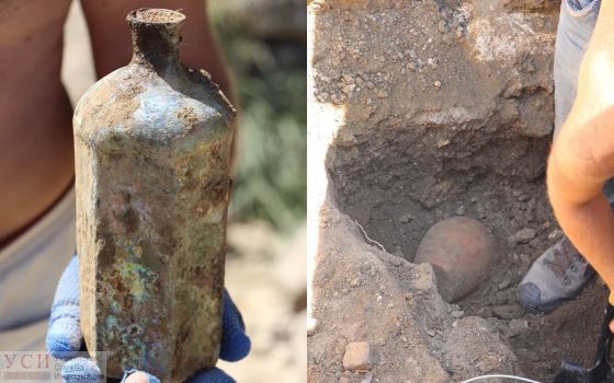 Триста лет выдержки: в Одесской области археологи нашли стеклянную бутылку османских времен (фото) «фото»