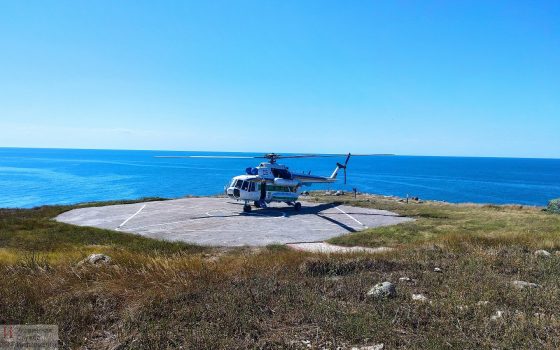 Впервые за 12 лет: на острове Змеиный приземлился вертолет (фото, видео) «фото»