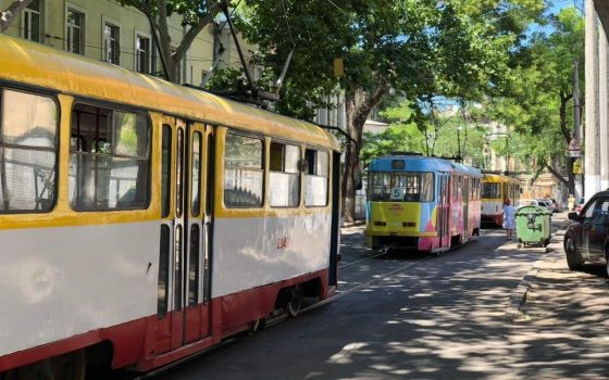 Из центра в Аркадию и на Таирова: из-за ДТП в обе стороны не ездят два трамвая «фото»