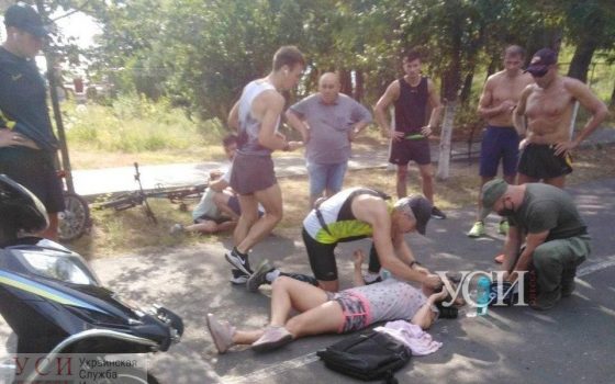 Два велосипедиста столкнулись на Трассе Здоровья, их госпитализировали (фото) «фото»