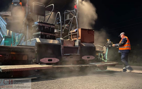 Объездную дорогу в районе Южного начали ремонтировать по ночам «фото»