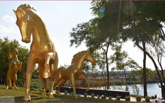 Золотые кони и светящиеся одуванчики: под Одессой появился свой Дубай (фото) «фото»