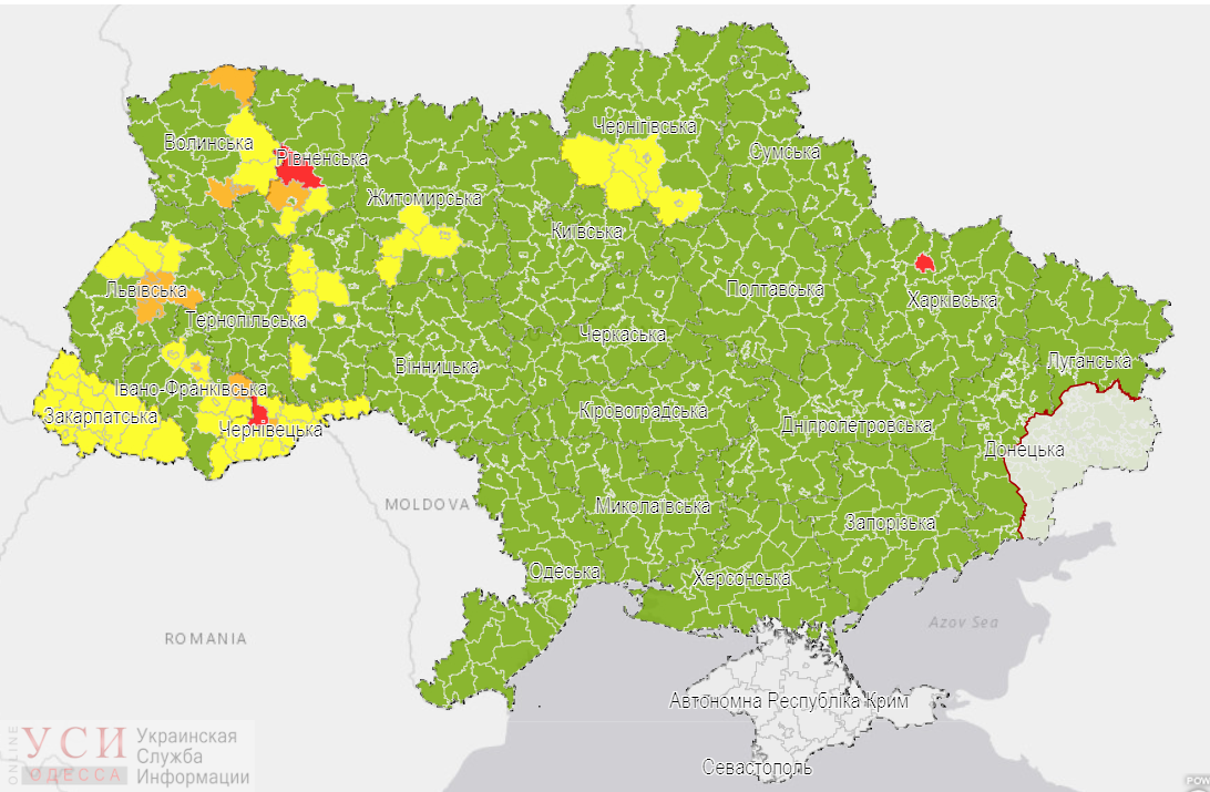 Одесская область остается в зеленой зоне, несмотря на антирекорд по COVID-19 ОБНОВЛЕНО «фото»
