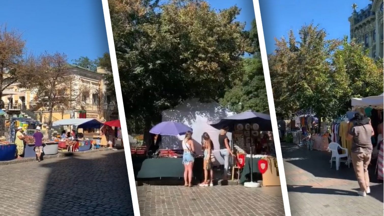 На Дерибасовской появился стихийный рынок: в мэрии разводят руками (видео) «фото»