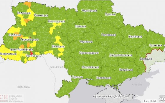 В Одессе – значительный уровень распространения COVID-19, в Беляевке – красная зона «фото»