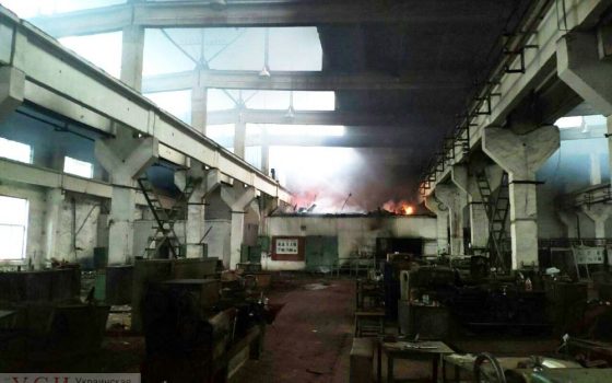 В Вилково горел заброшенный завод (фото) «фото»